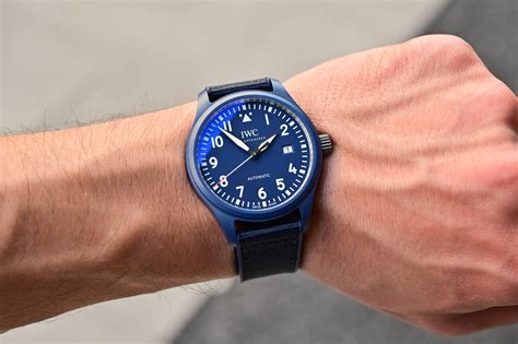 iwc blue ceramic|iwc blue ceramic watch.